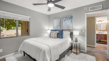 Desk, iron/ironing board, travel crib, WiFi