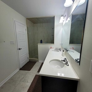Shower, towels, soap, toilet paper - Deteched Luxury  Modern elevation spacious facing revine opposite Park House (Brampton)
