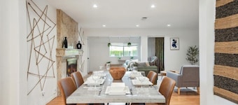 Boho Retreat: Pool, Spa, Patio, BBQ, Games & Studio