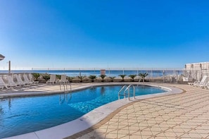 Pool - Romar Tower 9D | Low Density | Beachfront | Outdoor Pool | My Beach Getaways (Orange Beach)
