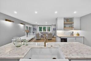 Fridge, microwave, oven, stovetop - Unbeatable, OCEANFRONT Views - 4 bedroom Pelican Watch, FULLY RENOVATED! (Seabrook Island)