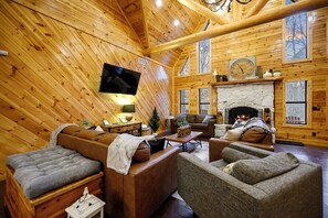 Smart TV, chimenea, videojuegos y libros 