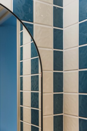 Hair dryer, slippers, bidet, soap