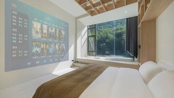 Signature Double Room, Patio, Hill View | Television