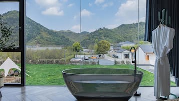 Senior Double Room, Patio, Hill View | View from room