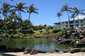 Property grounds - Point at Poipu  with AC in bedrooms and various resort amenities (Koloa)