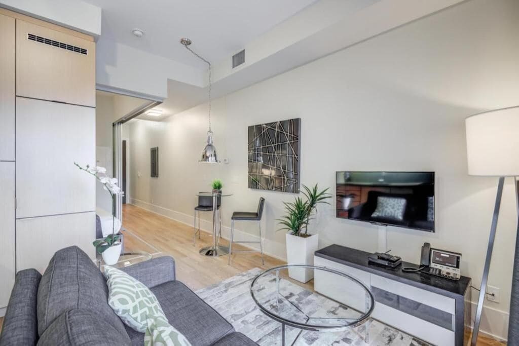 奢華套房, 1 間臥室, 露台, 城市景 | 客廳