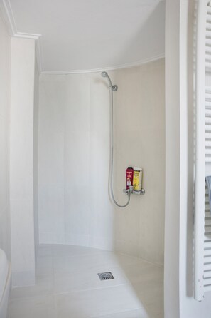 Dusche, Haartrockner, Bidet, Handtücher