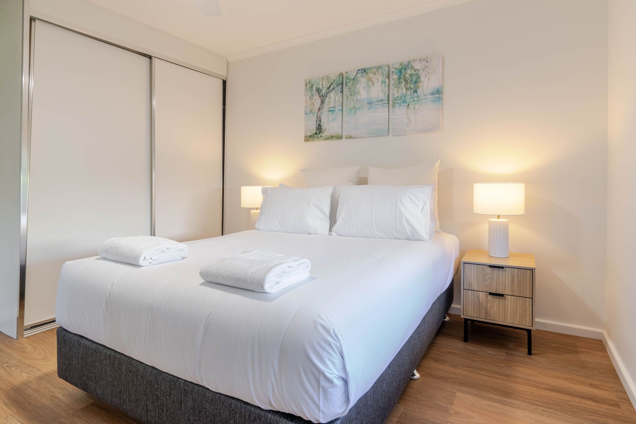 2 bedrooms, iron/ironing board, travel crib, WiFi