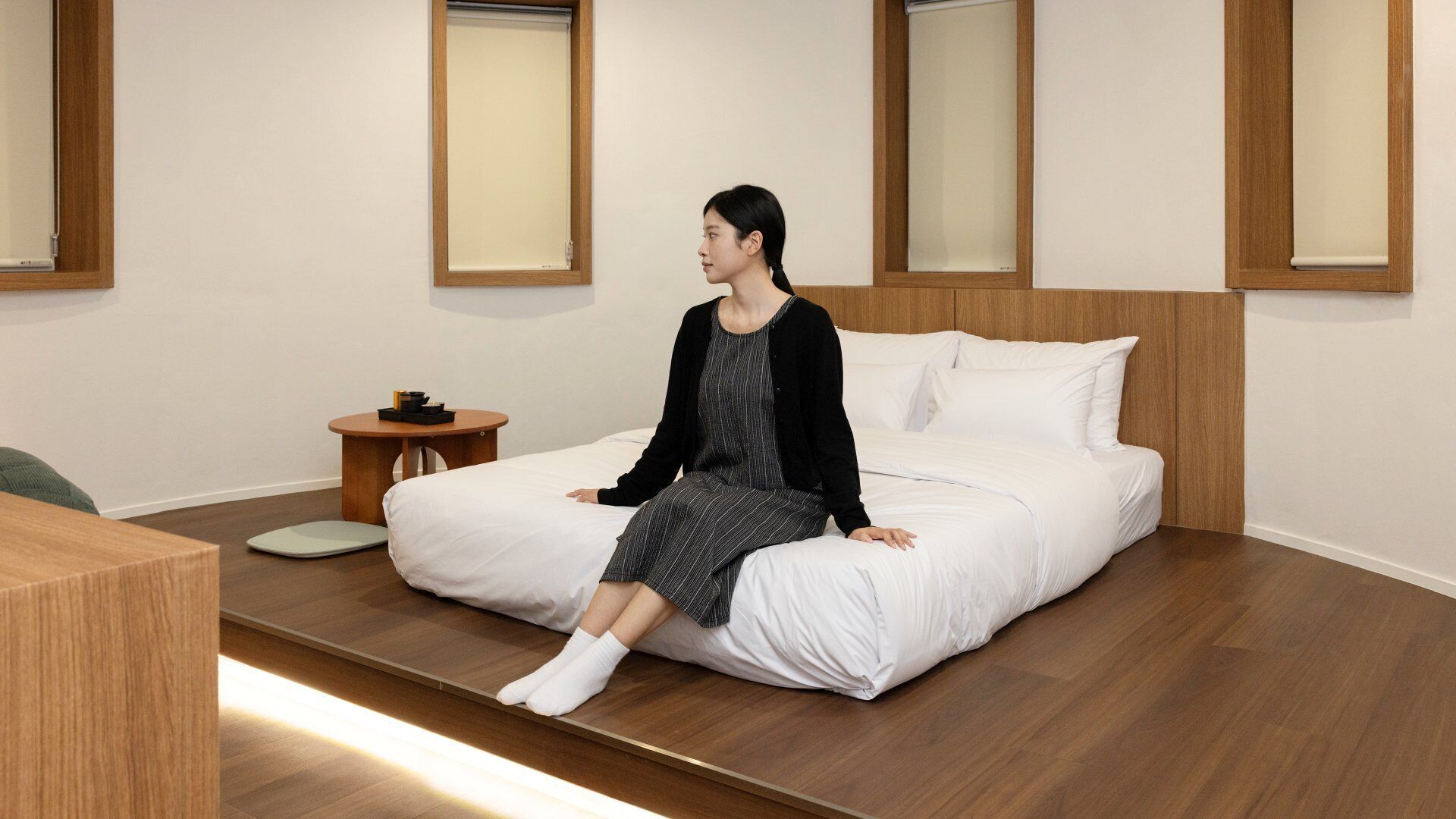 Dongbaek Wellness Tea Room | Ausblick vom Zimmer