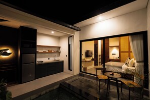 Villa, 1 Bedroom, Private Pool | Private kitchen | Fridge, stovetop, electric kettle, cookware/dishes/utensils - Sedari Villas Ubud (Ubud)
