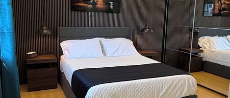 1 makuuhuone, silitysrauta/-lauta, ilmainen Wi-Fi, vuodevaatteet