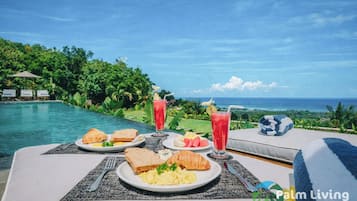 2 outdoor pools, pool umbrellas, pool loungers