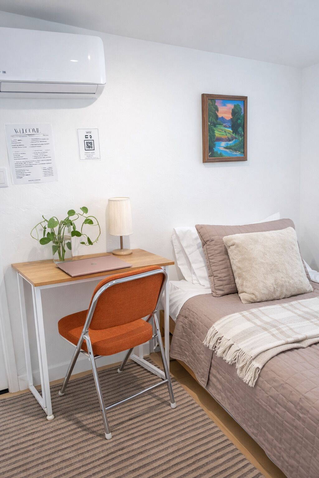 1 間睡房、書桌、免費 Wi-Fi、床單