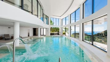 Indoor pool, a heated pool
