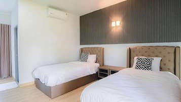 Quarto duplo | Frigobar, escrivaninha, Wi-Fi de cortesia, roupa de cama