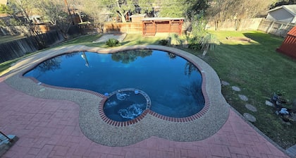 5BR Family Spring Getaway Home w/ Pool, EV Charger, Close to City Attractions