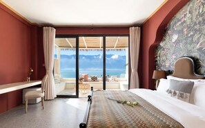 Superior-Doppelzimmer, Meerblick | Daunenbettdecken, kostenlose Minibar, Schreibtisch