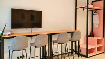 Soundproofing, iron/ironing board, free WiFi