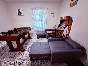 Games room - Fun, entertaining home with game room near Fort Sill, restaurants, & shopping. (Lawton)