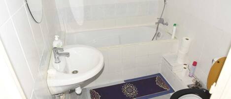 Towels, soap, toilet paper