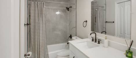 Hair dryer, towels