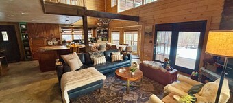 Riverfront, 3 bedroom cabin with loft and every modern update!