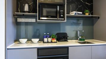 Een strijkplank/strijkijzer, gratis wifi