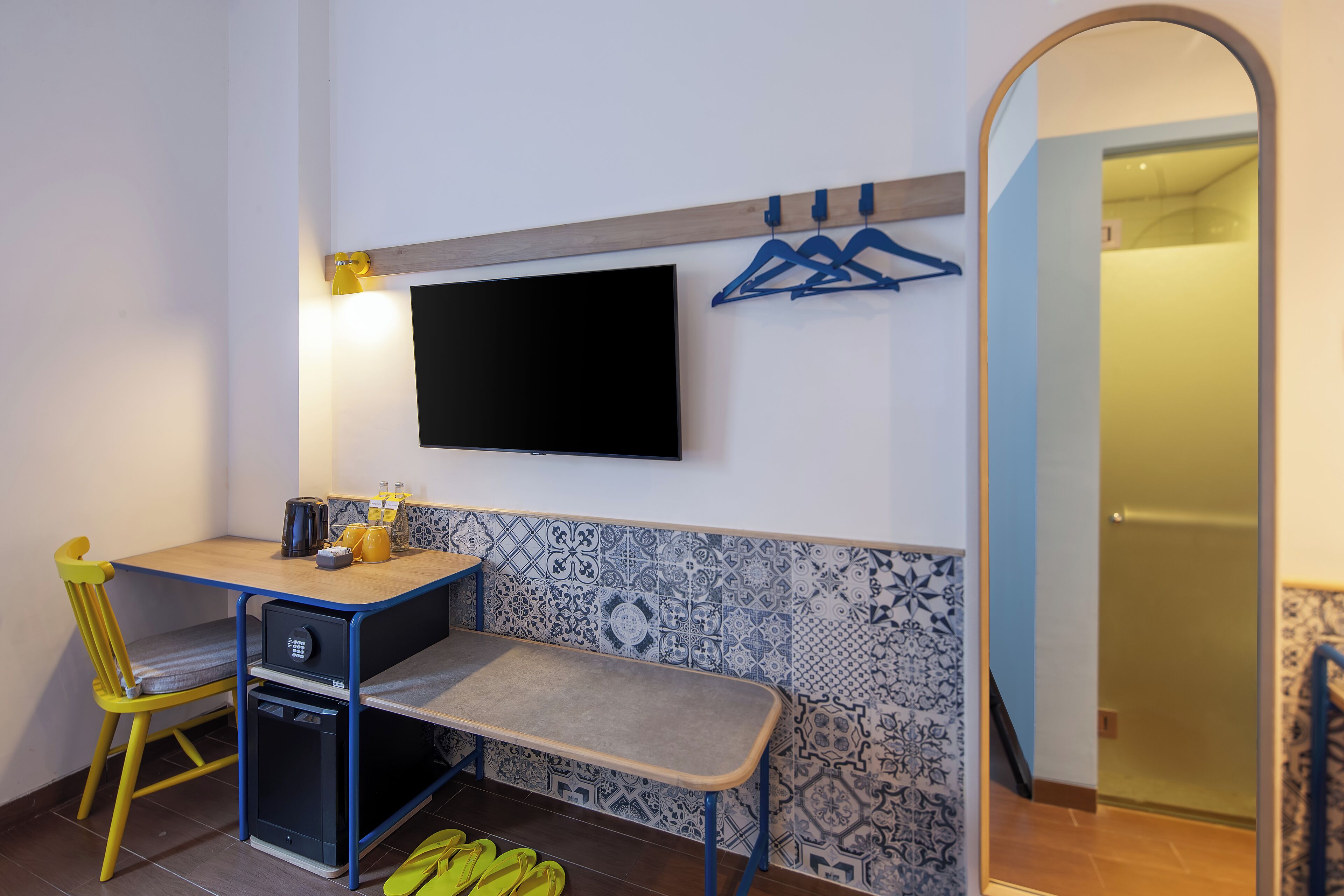 Kahden hengen perushuone | Työpöytä, äänieristys, ilmainen Wi-Fi