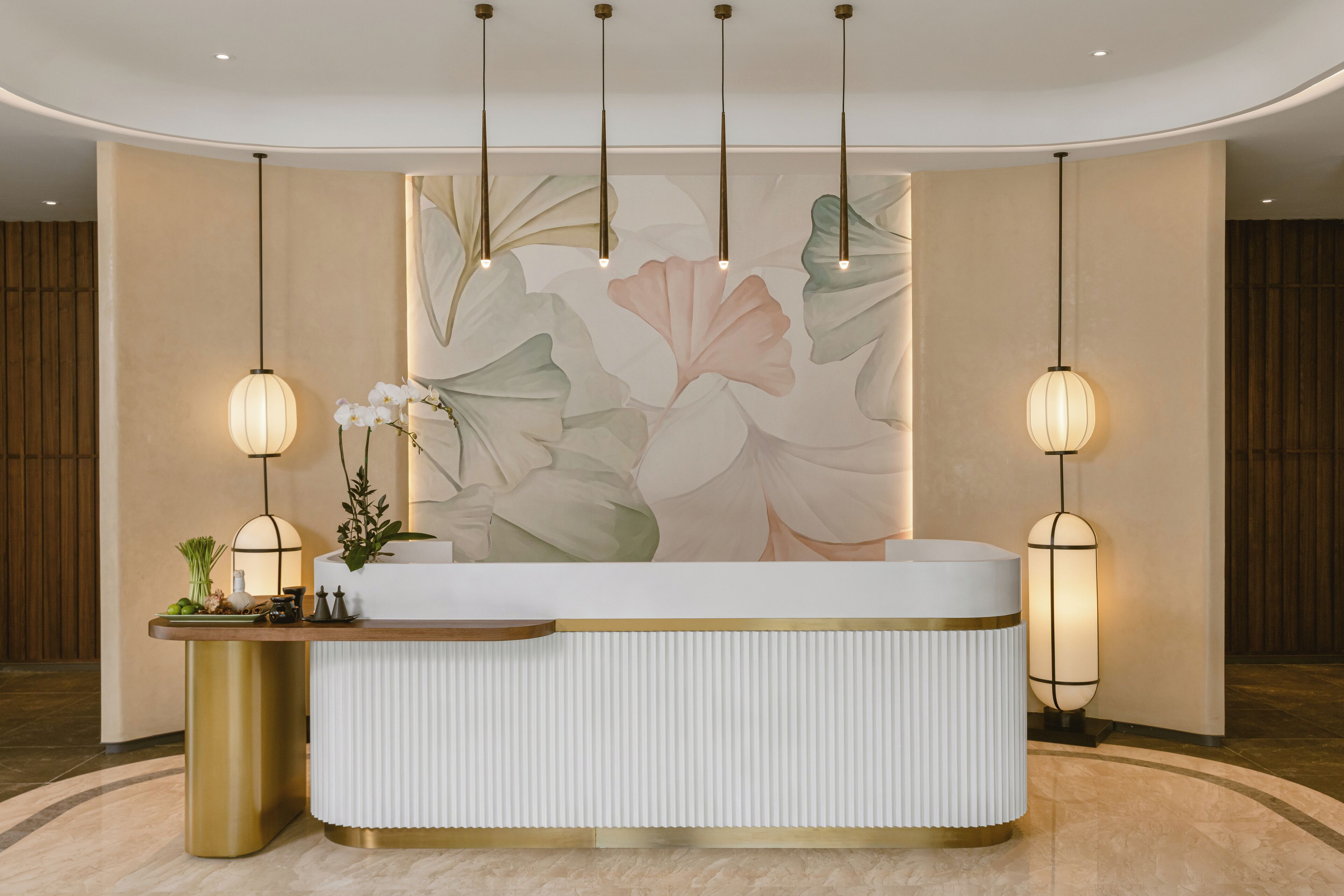 Khu tiếp tân spa
