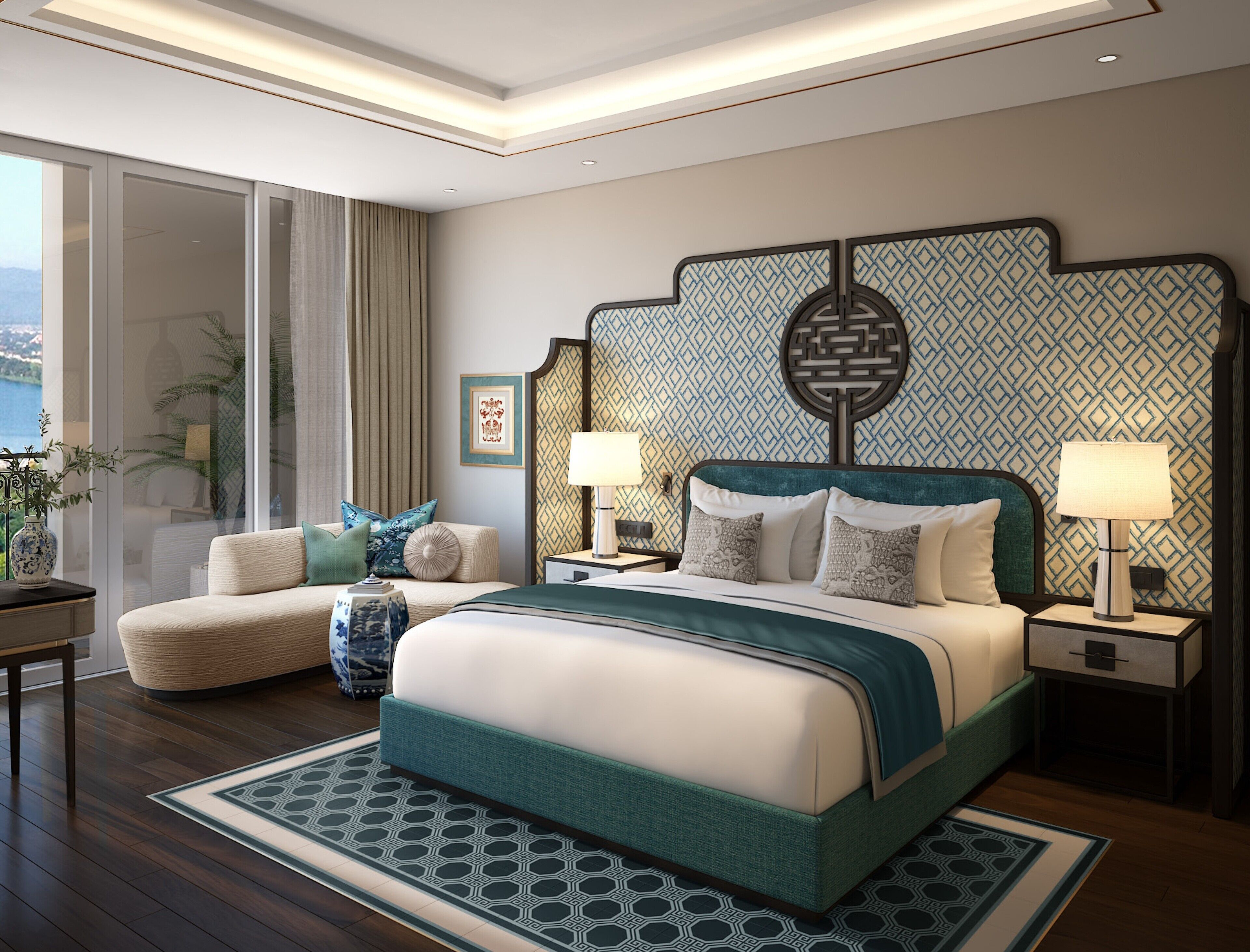 Deluxe Room, 1 King Bed, Corner | In-room safe, desk, iron/ironing board, free WiFi