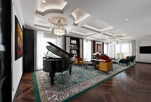 Presidential Suite | Bar mini percuma, peti besi dalam bilik, meja, seterika/papan seterika