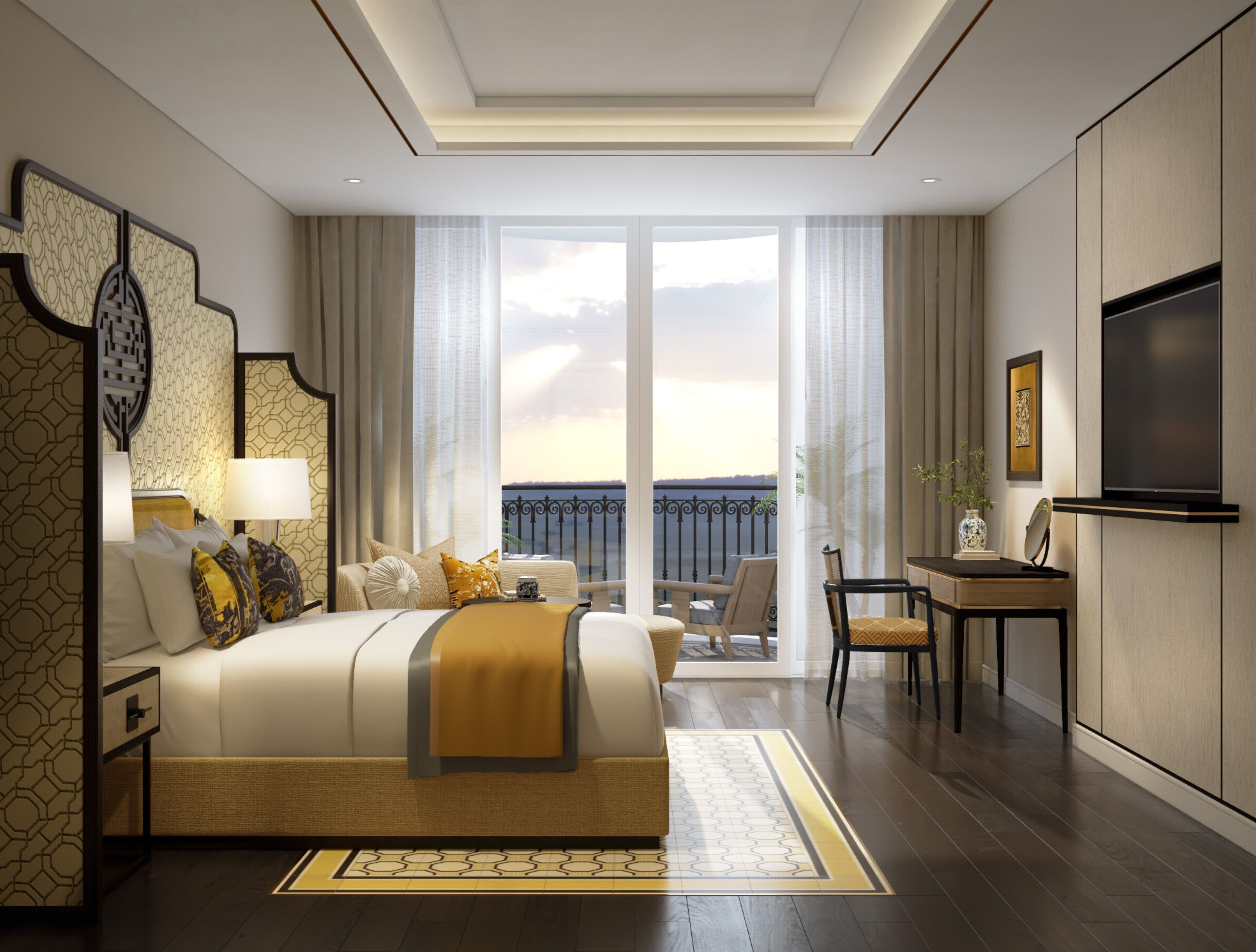 Chambre Premier, vue sur le fleuve | Articles de minibar gratuits, coffre-fort, bureau