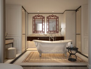 Suite panorámica, vistas al río | Baño | Secador de pelo, zapatillas, toallas y jabón