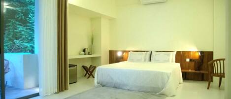 Habitación de lujo doble, 1 cama de matrimonio grande | Wifi gratis