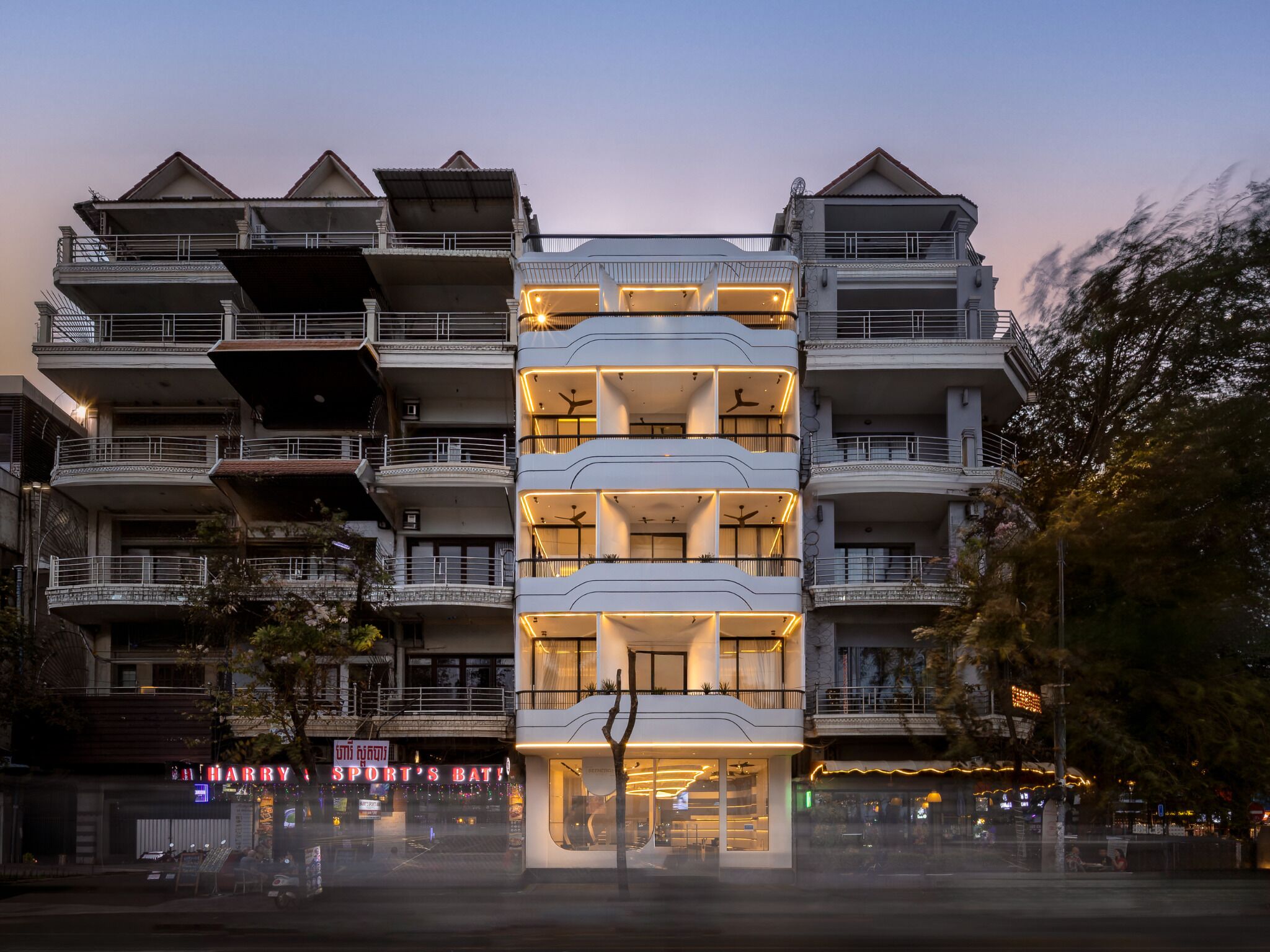 Fassade der Unterkunft