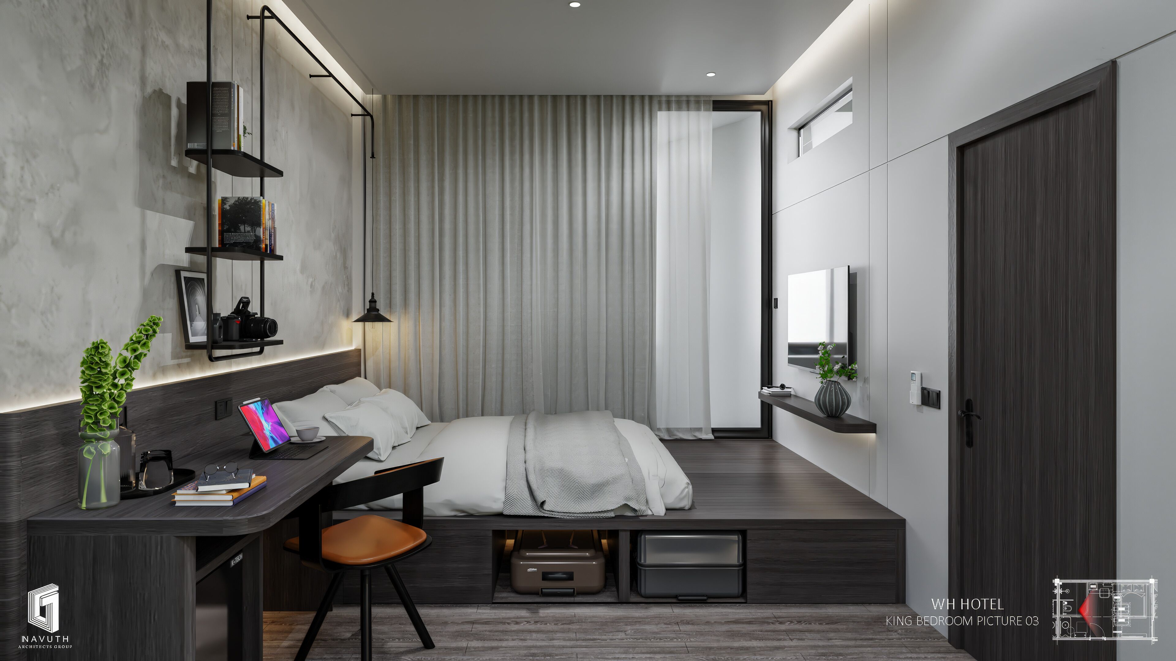 Deluxe Double Room, Balcony, River View | Hypo-allergenic bedding, down comforters, Select Comfort beds, minibar