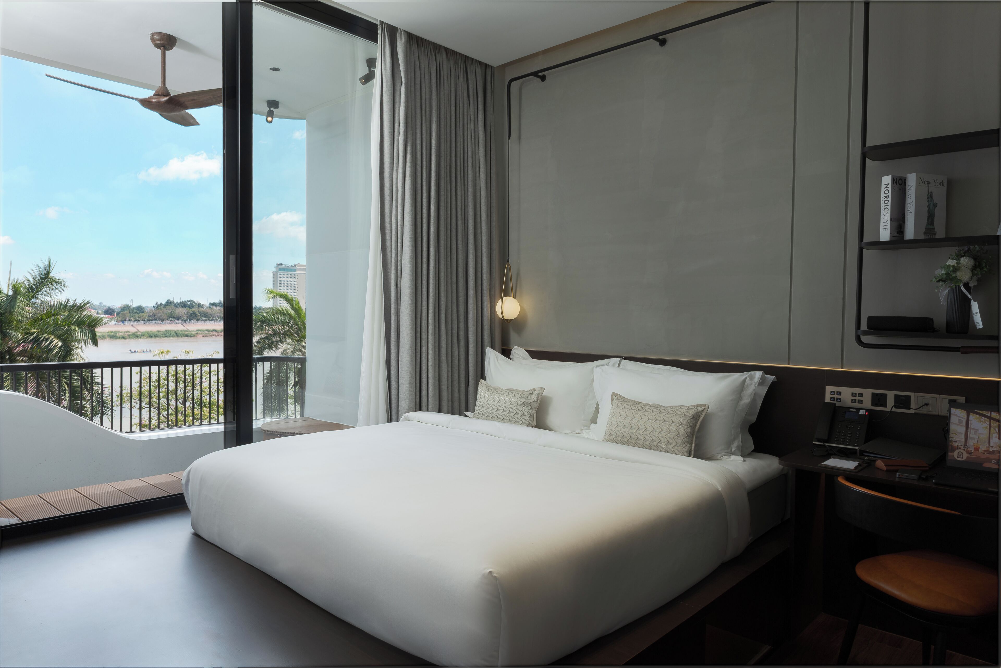 Deluxe Double Room, Balcony, River View | View from room