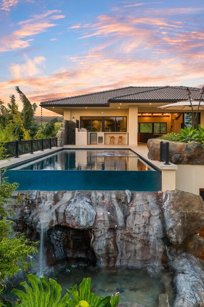 Hale Lava by Alekona Kauai: Large 4BR Home w Private Pool and Spa, AC, located in Poipu Kai