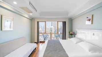 Quarto duplo empresarial, vista para a cidade | Vista do quarto