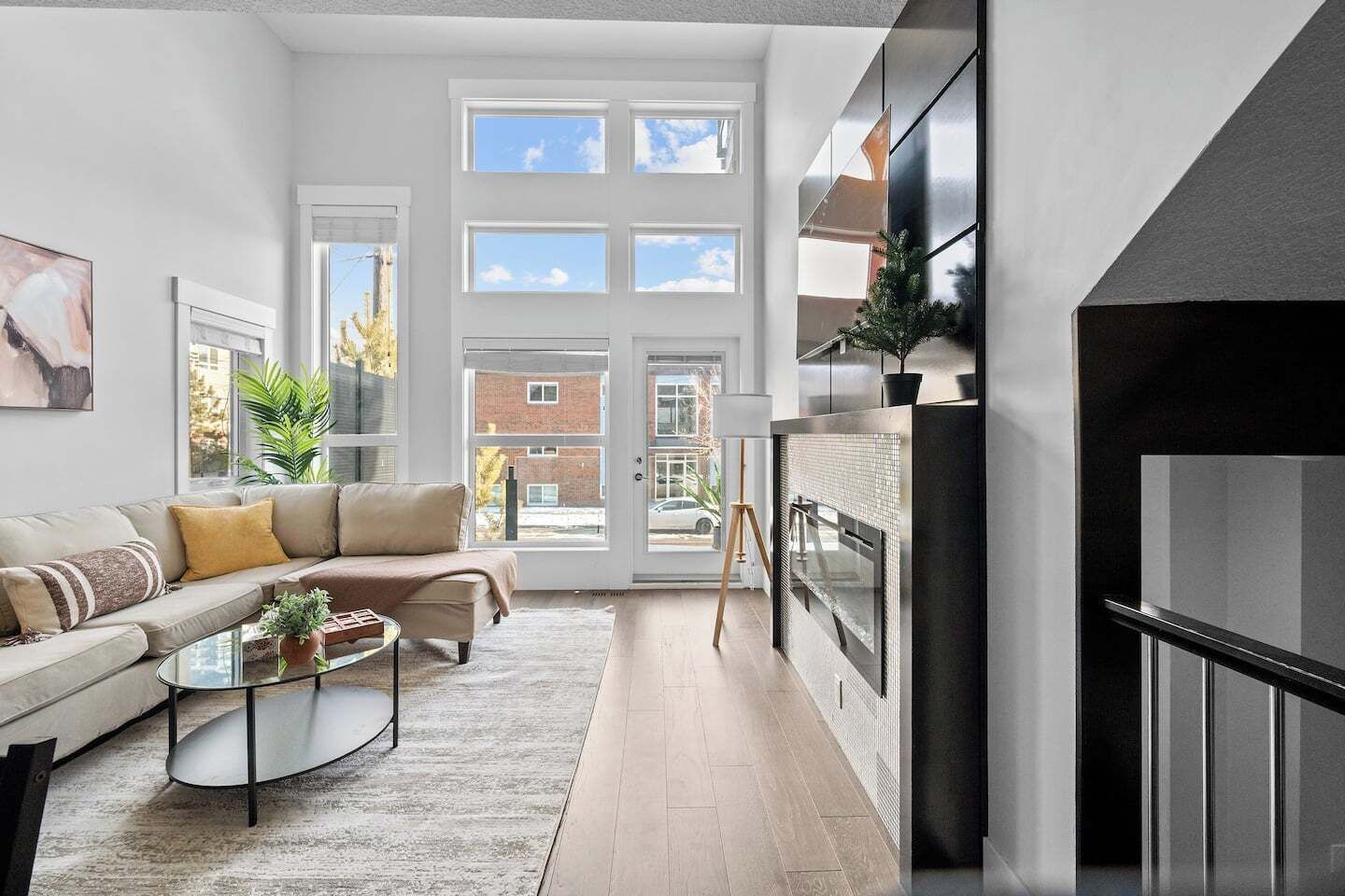 Télévision, cheminée