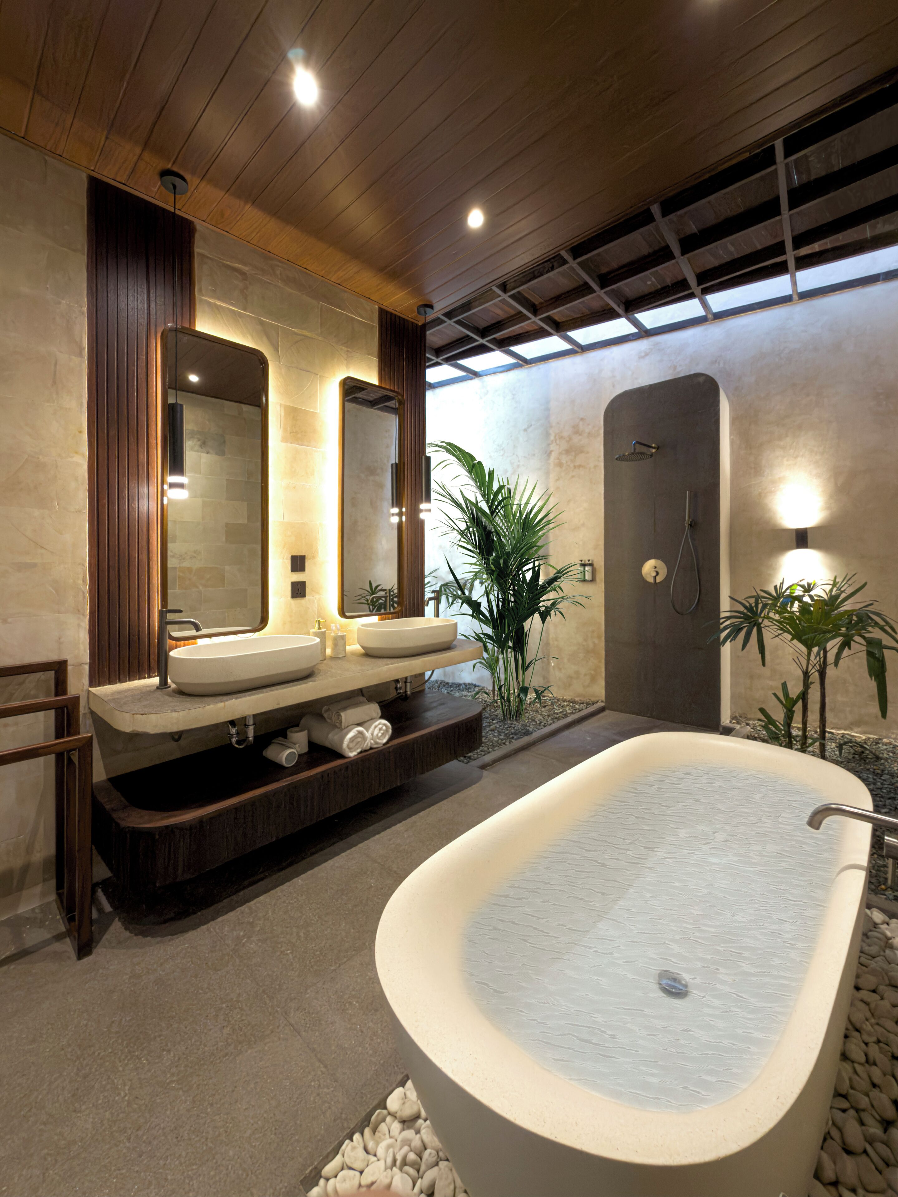 Premium Villa, 3 Bedrooms, Pool View | Bilik Mandi | Gabungan pancuran/tab mandi, kelengkapan dandanan diri percuma 