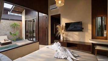 Biệt thự, 2 phòng ngủ, hồ bơi riêng | Két bảo mật tại phòng, bàn, bàn ủi/dụng cụ ủi quần áo