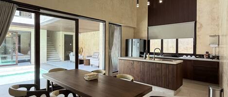 Deluxe Villa, 3 Bedrooms, Private Pool | Private kitchen