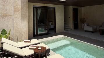 Villa Deluxe, 3 chambres, piscine privée | Coin séjour