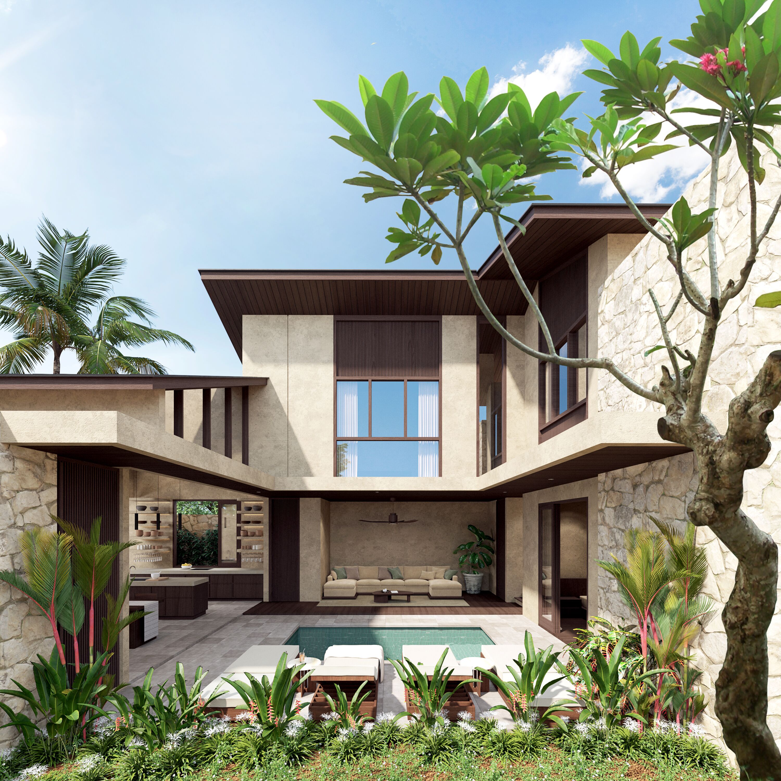 디럭스 빌라, 침실 3개, 전용 수영장 | 외관