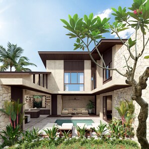 Deluxe-huvila, 3 makuuhuonetta, yksityinen uima-allas | Ulkopuoli