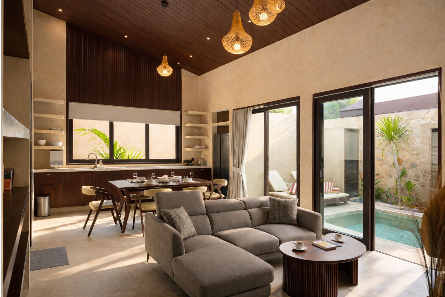 Superior-huvila, 3 makuuhuonetta, yksityinen uima-allas | Oleskelualue