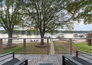Property grounds - Lake Norman Lakefront w/ Private Beach, Dock, Hot Tub & Fire Pit | Sandy Shore (Mooresville)