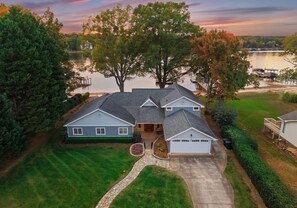Exterior - Lake Norman Lakefront w/ Private Beach, Dock, Hot Tub & Fire Pit | Sandy Shore (Mooresville)